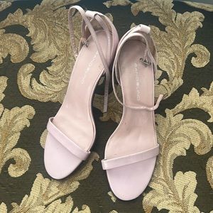 Bandolino strap heeled sandal light pink size 9